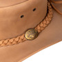 Rydale Foston Aussie Style Leather Hat - Metal Hardware