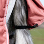 LeMieux Arika Star Turnout Rug 0g in Spiced Earth - Tail Flap Detail