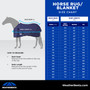 WeatherBeeta ComFiTec Plus Dynamic High Neck Turnout Rug 0g Size guide