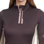 LeMieux Ladies Matilda Mid Layer in Cocoa - Lifestyle Font Detail