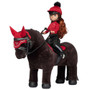 LeMieux Toy Rider Steady Saddle in Black - Lifestyle