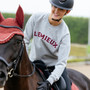 LeMieux Ladies Vida Varsity Crew Neck Sweatshirt in Grey Marl - Lifestyle