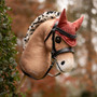 LeMieux Hobby Horse Fly Hood in Spiced Earth - Lifestyle