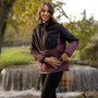 LeMieux Ladies Phoebe Half Zip Waterproof Anorak in Black/Bramble - Lifestyle
