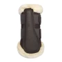 LeMieux Heritage Fleece Edged Brushing Boots in Cocoa - Inside