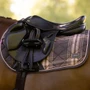 LeMieux Heritage Check Jump Saddle Pad in Cocoa - Lifestyle Side
