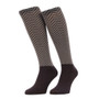 LeMieux Heritage Herringbone Footsie Socks in Cocoa