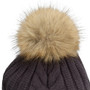 LeMieux Heritage Beanie in Cocoa - Pom Pom Detail