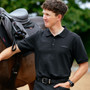 LeMieux Mens Classique Polo Shirt - Black Lifestyle
