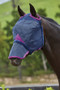 WeatherBeeta ComFiTec Durable Mesh Mask with Nose in Navy/Purple