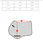 ARMA Elegance 1.0 Jump Saddle Pad Size Guide