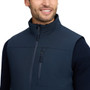LeMieux Mens Midweight Insulated Gilet in Navy - Front Detail
