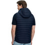 LeMieux Mens Hooded Puffer Gilet in Navy - Back