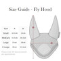 LeMieux Classic Fly Hood - Size Guide