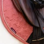 LeMieux Mini Suede Jump Saddle Pad in Spiced Earth - Detail