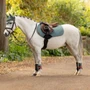 LeMieux Mini Suede Jump Saddle Pad in Aloe - Lifestyle