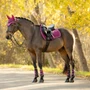 LeMieux Suede General Purpose Saddle Pad in Blackberry - Lifestyle