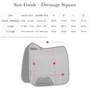 LeMieux Suede Dressage Saddle Pad - Size Guide