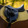 LeMieux Suede Close Contact Saddle Pad in Gooseberry - Lifestyle Detail