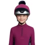 LeMieux Classique Pom Hat Silk in Blackberry - Lifestyle