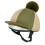 LeMieux Harlequin Hat Silk in Willow/Pear - Side