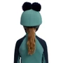 LeMieux Mini Double Pom Hat Silk in Navy/Aloe - Lifestyle Back
