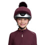 LeMieux Ribbed Hat Silk in Bramble - Front