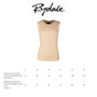 Rydale Ladies Emma Crew Neck Cable Knit Vest - Size Guide