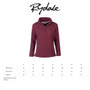 Rydale Ladies Kelk Overhead Pheasant Fleece - Size Guide