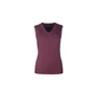 Rydale Ladies Emma V Neck Cable Knit Vest - Burgundy