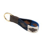 Rydale Askwith Leather Loop Polo Key Ring - Blue/White/Navy