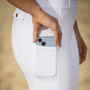 Phone pocket on the Woof Wear Ladies Elite Competition Riding Tights