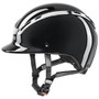 Uvex Exxeed Shiny Chrome Riding Hat - Black
