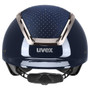 Uvex Exxeed Glow Riding Hat - Black/Navy Front
