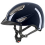 Uvex Perfexxion III Shiny Riding Hat - Navy Side