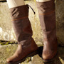 Toggi Columbus Calf Length Boot - Dark Copper - Lifestyle
