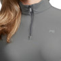 Premier Equine Ladies Prospero Long Sleeve Training Top - Anthracite - Zip