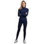 Premier Equine Ladies Prospero Slimline Jacket - Navy - Paired with Breeches