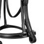 Premier Equine Raised Flash Jumping Bridle - Black - Noseband and Cheekpiece