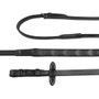 Premier Equine Thumb Rubber Reins - Black