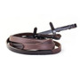 KM Elite Biothane Smooth Grip Leather Reins - Havana