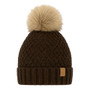 Woof Wear Ladies Chunky Knit Beanie - Chocolate