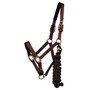 Premier Equine Fusco Head Collar With Lead Rope - Brown