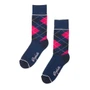 Rydale Ladies Argyle Ankle Socks - Navy