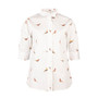 Rydale Ladies Wistow Ruffled Short Sleeved Shirt - Pheasants