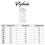 Rydale Ladies Wistow Ruffled Sleeveless Shirt - Size Guide