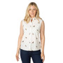 Rydale Ladies Wistow II Sleeveless Shirt with Collar - Deer
