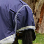 Premier Equine Akoni Turnout Rug with Classic Neck Cover 200g - Navy