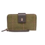 Rydale Ladies Helmsley Tweed Clutch Purse - Dark Green Tweed