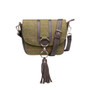 Rydale Ladies Helmsley Tweed Cross Body Bag - Dark Green Tweed